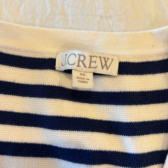 JCrew Blue/White striped vest. - Picture 4 of 4